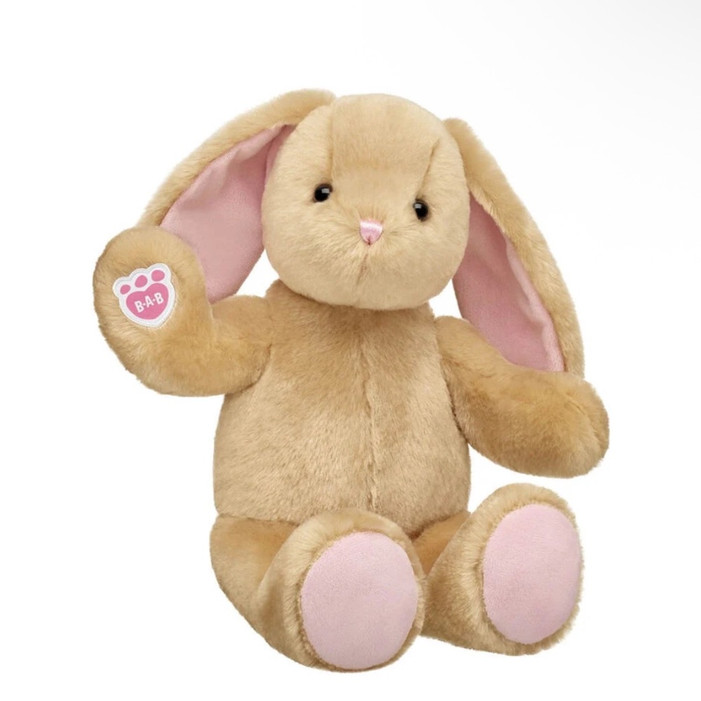 Build-A-Bear Pawlette Tan and Pink Stuffed Bunny